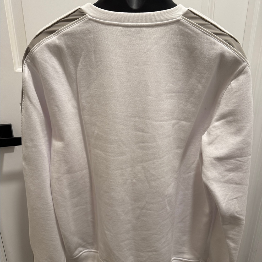 Hermes WHITE/GREY mens Run H crewneck sweatshirt - Picture 7 of 9